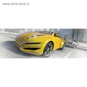 Фотообои "Желтый автомобиль" 3-А-308 (1 полотно), 440x150 см