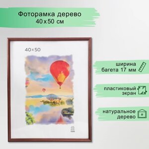 Фоторамка 40х50 см (1702) дерево (пластиковый экран)