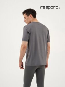 Футболка мужская Resport, размер 46, базовая, со вставками, серая