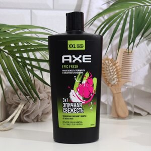 Гель для душа и шампунь AXE Epic fresh яркая свежесть грейпфрута и пикантность кардамона, 610 мл