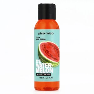 Гель для душа женский Ice watermelon, 100 мл, аромат арбуза, PICO MICO