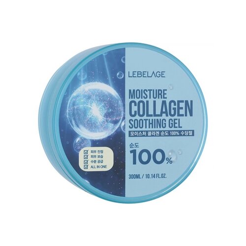 Гель для лица и тела с коллагеном lebelage moisture collagen purity 100% 300 мл