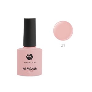 Гель-лак камуфлирующий Adricoco Est Naturelle,21 персиково-розовый, 8 мл