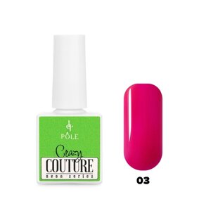 Гель-лак Pole Neon Crazy Couture,03 неоновая фуксия, 8 мл