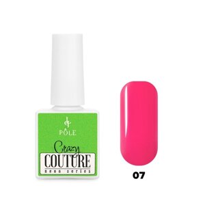 Гель-лак Pole Neon Crazy Couture,07 неоновый розовый, 8 мл