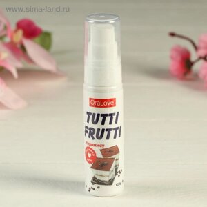 Гель-смазка TUTTI-FRUTTI OraLove Тирамису, на водной основе, съедобная, 30 мл