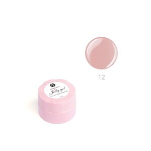 Гель-желе для моделирования ногтей Adricoco, камуфлирующий,12 пыльный розовый, 10 мл