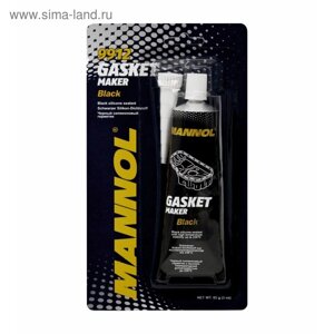 Герметик-прокладка черный силиконовый от -40С до +230С, Gasket Maker Black 9912, 85 гр
