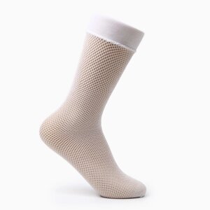 Гольфы капроновые женские, белые, размер 36-40