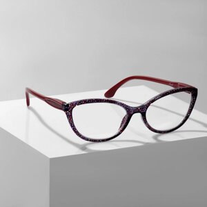 Готовые очки GA0045 (Цвет: C4 красный принт; диоптрия:3,5; тонировка: Нет)