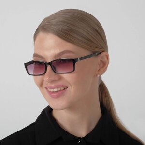 Готовые очки Восток 8986 тонированные, цвет чёрный, отгибающаяся дужка,1,5