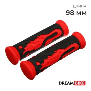 Грипсы Dream Bike, 98 мм, чёрно-красные