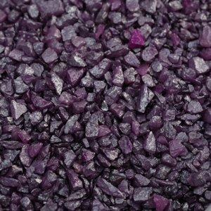 Грунт декоративный "Пурпурный металлик" песок кварцевый 25 кг фр. 1-3 мм