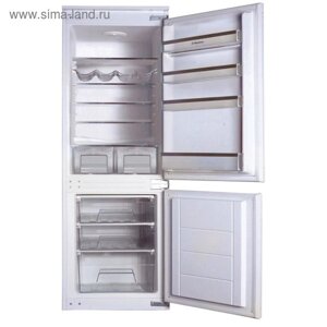 Холодильник Hansa BK 315.3, встраиваемый, двухкамерный, класс А+260 л, 1930 Вт, белый