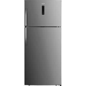 Холодильник HIBERG RFT 690DX NFX, двухкамерный, класс А+552 л, Total No Frost, серый