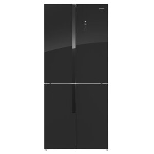 Холодильник MAUNFELD MFF181NFB, двухкамерный, класс А+497 л, Full No Frost, чёрный