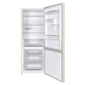Холодильник MAUNFELD MFF1857NFBG, двухкамерный, класс А, 453 л, Full No Frost, бежевый