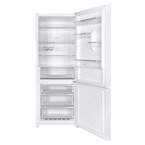 Холодильник MAUNFELD MFF1857NFW, двухкамерный, класс А, 453 л, Full No Frost, белый