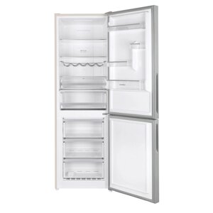 Холодильник MAUNFELD MFF185NFBG, двухкамерный, класс А+340 л, Full No Frost, бежевый