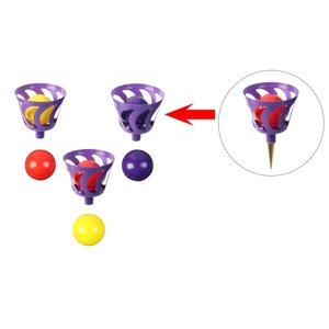 Игра на свежем воздухе "Шароброс уличный"3 корзинки, 6 мячей