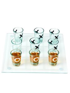Игра "Пьяные Крестики-нолики", 9 стопок, доска 20 х 20 см