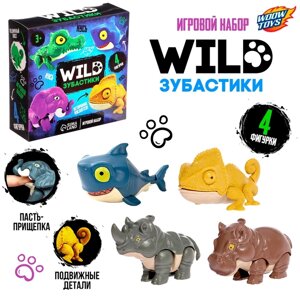 Игровой набор «Wild. Зубастики», подвижные детали, 4 фигурки, МИКС