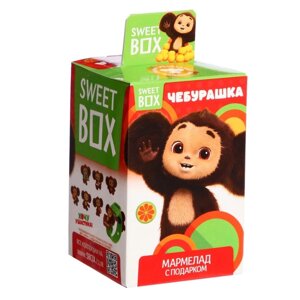 Игрушка Чебурашка, с мармеладом в коробочке, 10г