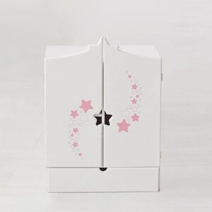 Игрушка детская: шкаф с дизайнерским звёздным принтом (коллекция «Diamond star», белый)