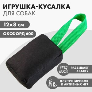 Игрушка-кусалка кубик, черная, 12 х 8 х 4 см