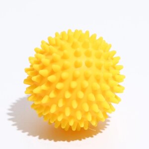 Игрушка "Мяч массажный"2, 7,7 см, жёлтая