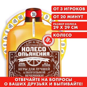 Интерактивная игра «Колесо опьянения», 18+