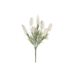 Искусственный цветок «Лаванда», высота 30 см, цвет белый