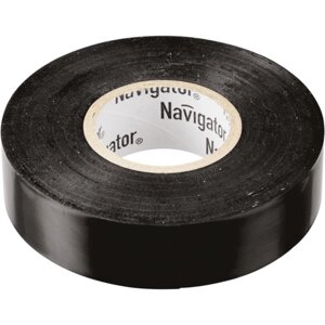 Изолента ПВХ 15мм (рул. 10м) черн. NIT-B15-10/BL Navigator 71229