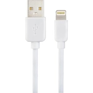 Кабель PERFEO, Lightning - USB, 2 А, 2 м, белый