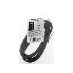 Кабель видео Cablexpert CC-HDMI4L-1.5M, HDMI (m)-HDMI (m), вер 2, 1.5 м, черный