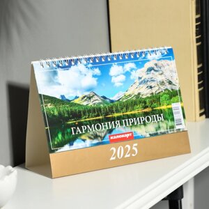 Календарь настольный, домик "Гармония природы" 2025, 14 х 20 см