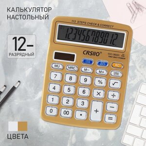 Калькулятор настольный 12-разрядный SDC-3822C, МИКС