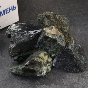 Камень для бани "Серпентинит" шлифованный 20 кг