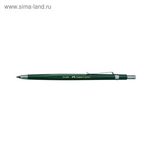 Карандаш цанговый 2.0 мм Faber-Castell TK 4600 разной твёрдости (6H-3B) зелёный