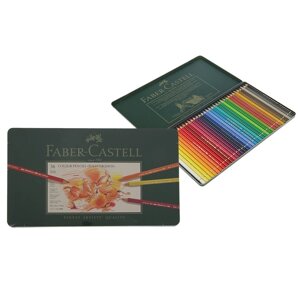 Карандаши художественные цветные Faber-Castell Polychromos 36 цветов, в металлической коробке