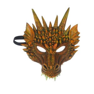 Карнавальная маска «Дракон», цвет оранжевый