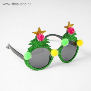 Карнавальные очки «Ёлочка», цвета МИКС