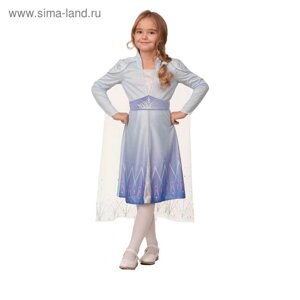 Карнавальный костюм «Эльза 2», платье, р. 28, рост 110 см