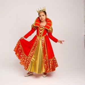 Карнавальный костюм «Королева»платье, корона, р. 40, рост 146-152 см