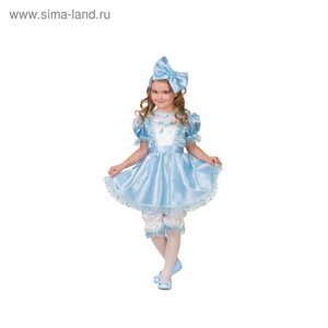 Карнавальный костюм «Мальвина», платье, повязка, р. 34, рост 134 см