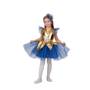 Карнавальный костюм "Звёздочка золотая", платье, повялка на голову, р. 122-64