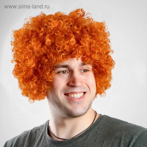 Карнавальный парик «Объём», 120 г, цвет рыжий