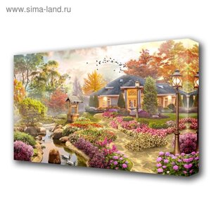 Картина на холсте "Цветочный сад" 60*100 см