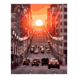 Картина по номерам холст на подрамнике 40 50 см «Дорога к солнцу»
