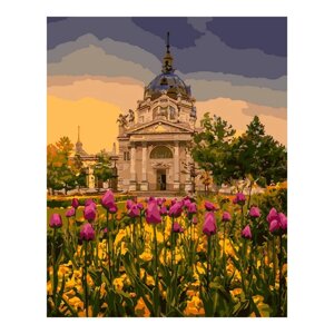 Картина по номерам холст на подрамнике 40 50 см «Весенний парк»